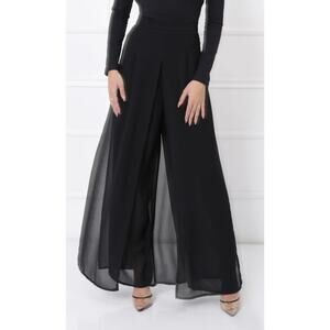 Women’s JR Nites by Caliendo Black Dressy Palazzo Pants Size 8